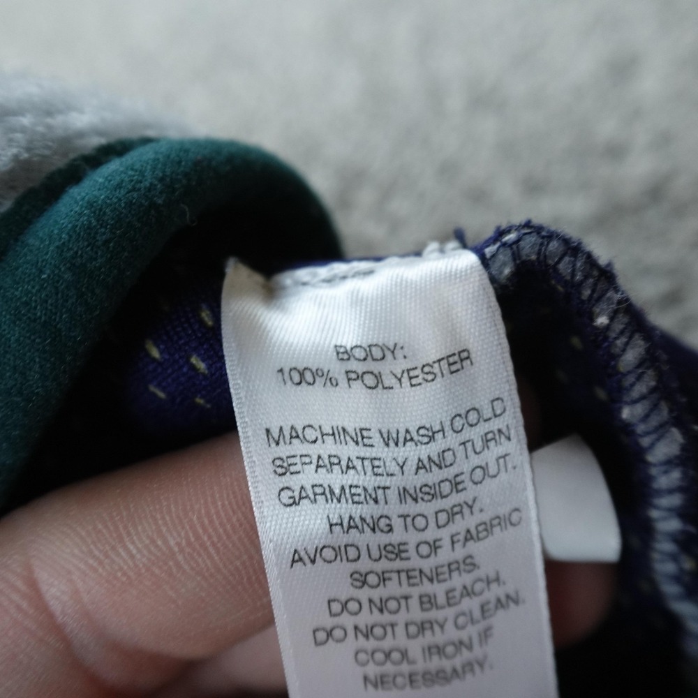 Vineyard Vines Vest Mens 2XL Gray Green Fleece Quilted Full Zip Jacket Preppy - Picture 10 of 12